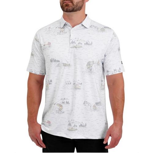 Men's Waggle Golf Tight Lines Polo - Primary Image