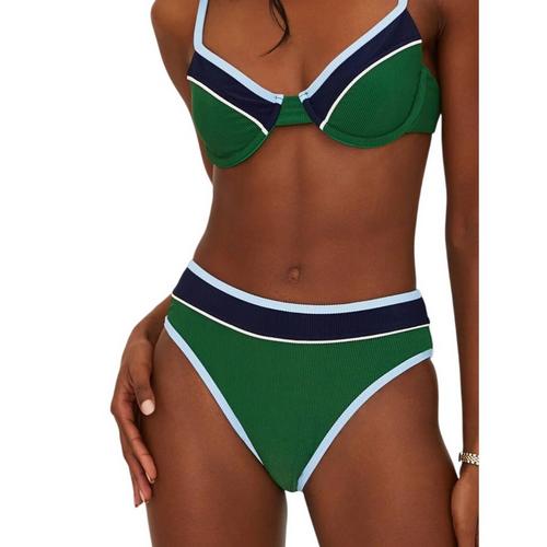 Women's Beach Riot Addyson Colorblock Swim Bikini Top - Primary Image
