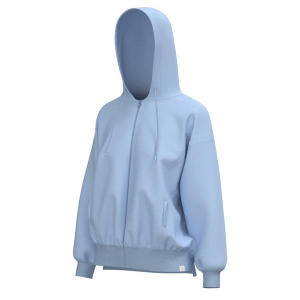 Women's Local Girl Outfitters Velvet Fleece Front Zip Fishing Hoodie XSmall Periwinkle