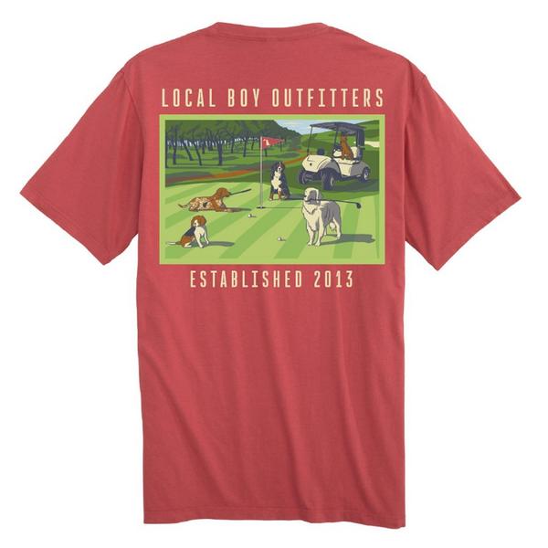 Men's Local Boy Outfitters Country Club T-Shirt 2XLarge Brick