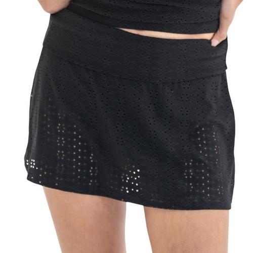 Women's Janela Bay Fold Over Swim Skirt - Primary Image