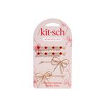 Kitsch Gemstone and Bow Bobby Pins - Thumbnail 1 of 3