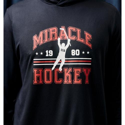 Men's UNRL x 1980 Miracle Ultra Long Sleeve Hooded Shirt - Primary Image