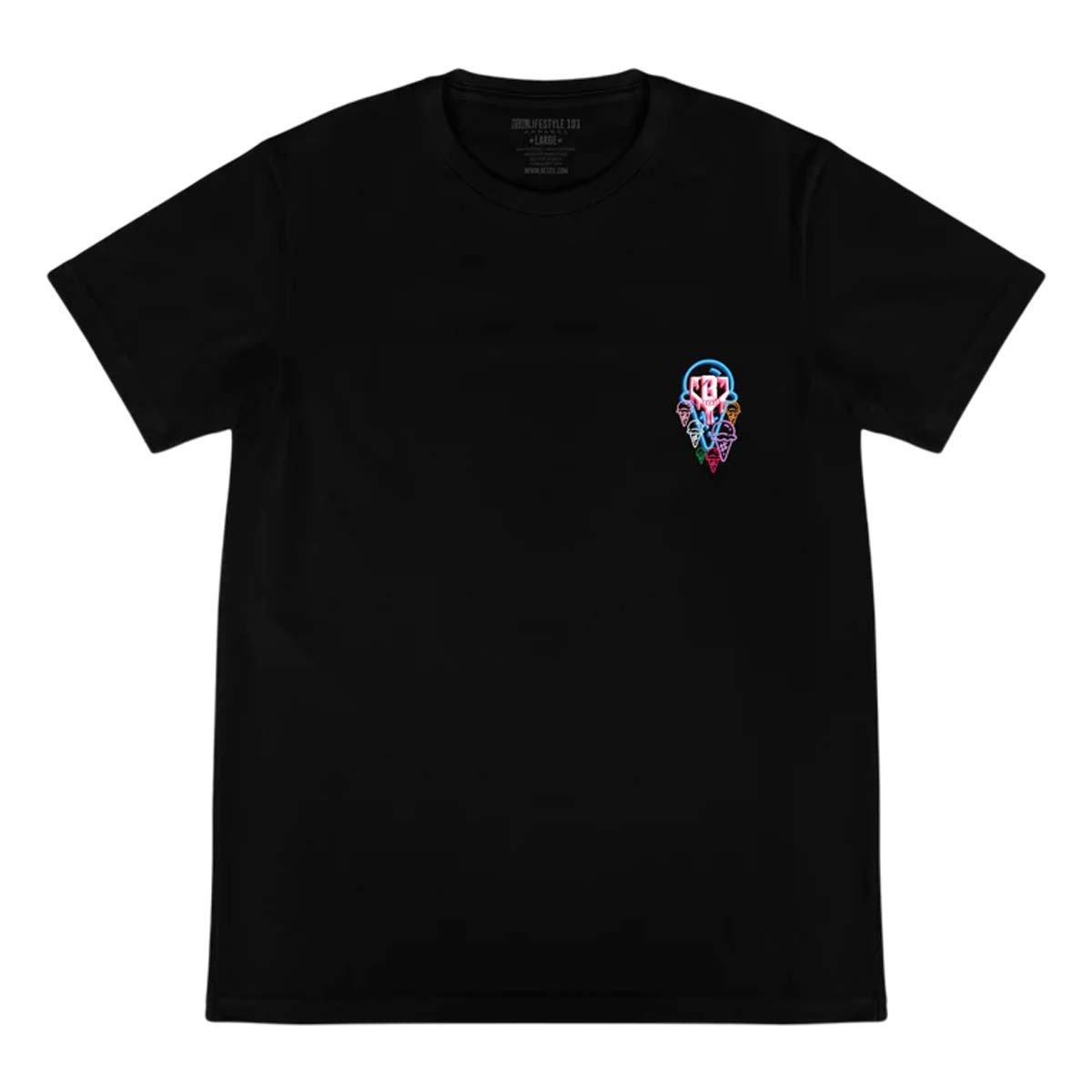 T-shirt Baseball Scarcewear Homme - Blanc Avec étoiles Noires, Coupe Ample - Neuf Avec étiquettes
