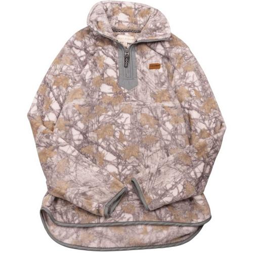 Girls' Simply Southern Y Neck 1/4 Zip Pullover - Primary Image