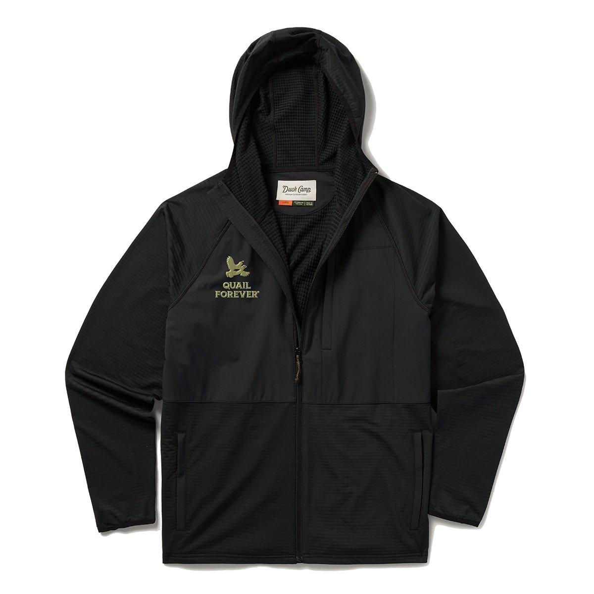 Men's Duck Camp Quail Forever Lightweight Grid Tech Fleece Full Zip - Duck Camp