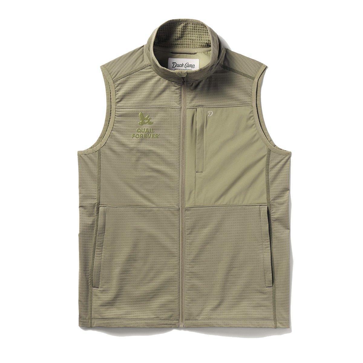 Women's Duck Camp Quail Forever Lightweight Grid Tech Fleeve Vest - Duck Camp