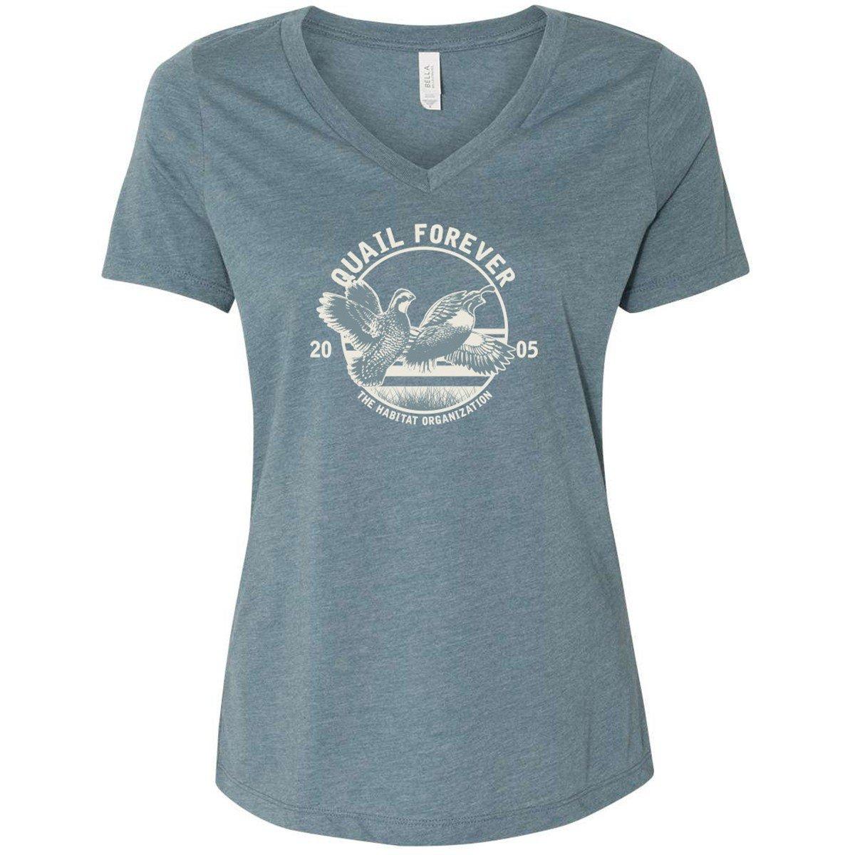 Women's Quail Forever Renegade V-Neck T-Shirt - Quail Forever