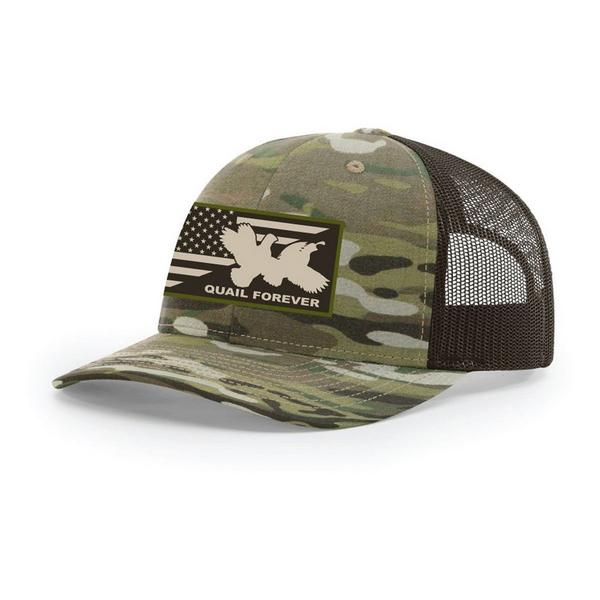 QUAIL FOREVER Veterans Snapback Hat