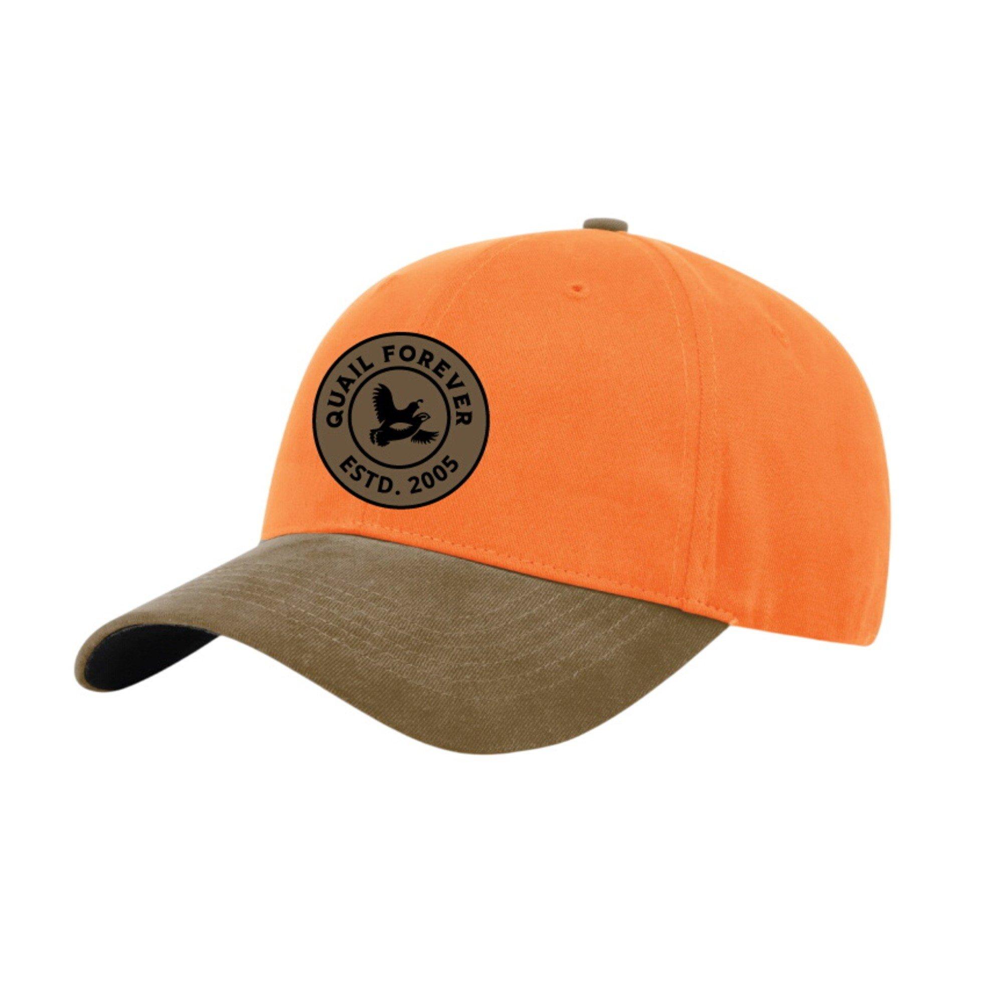 Adult GSA Outdoors Quail Forever Blaze Hunter Adjustable Hat - GSA Outdoors