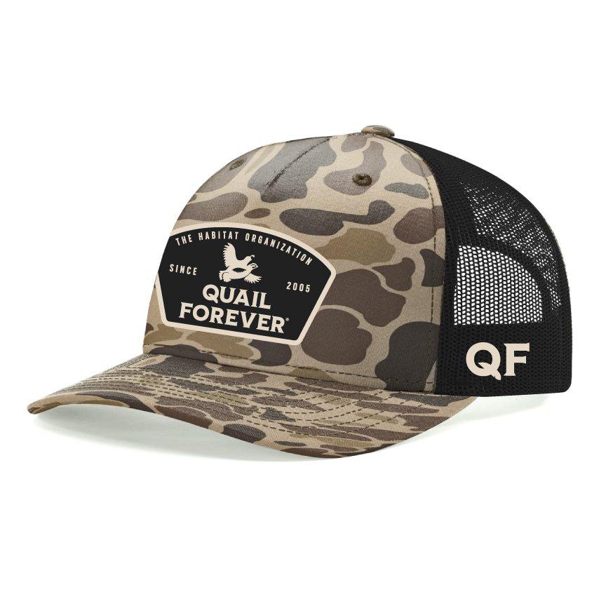 Adult GSA Outdoors Quail Forever Duck Camo Snapback Hat - GSA Outdoors
