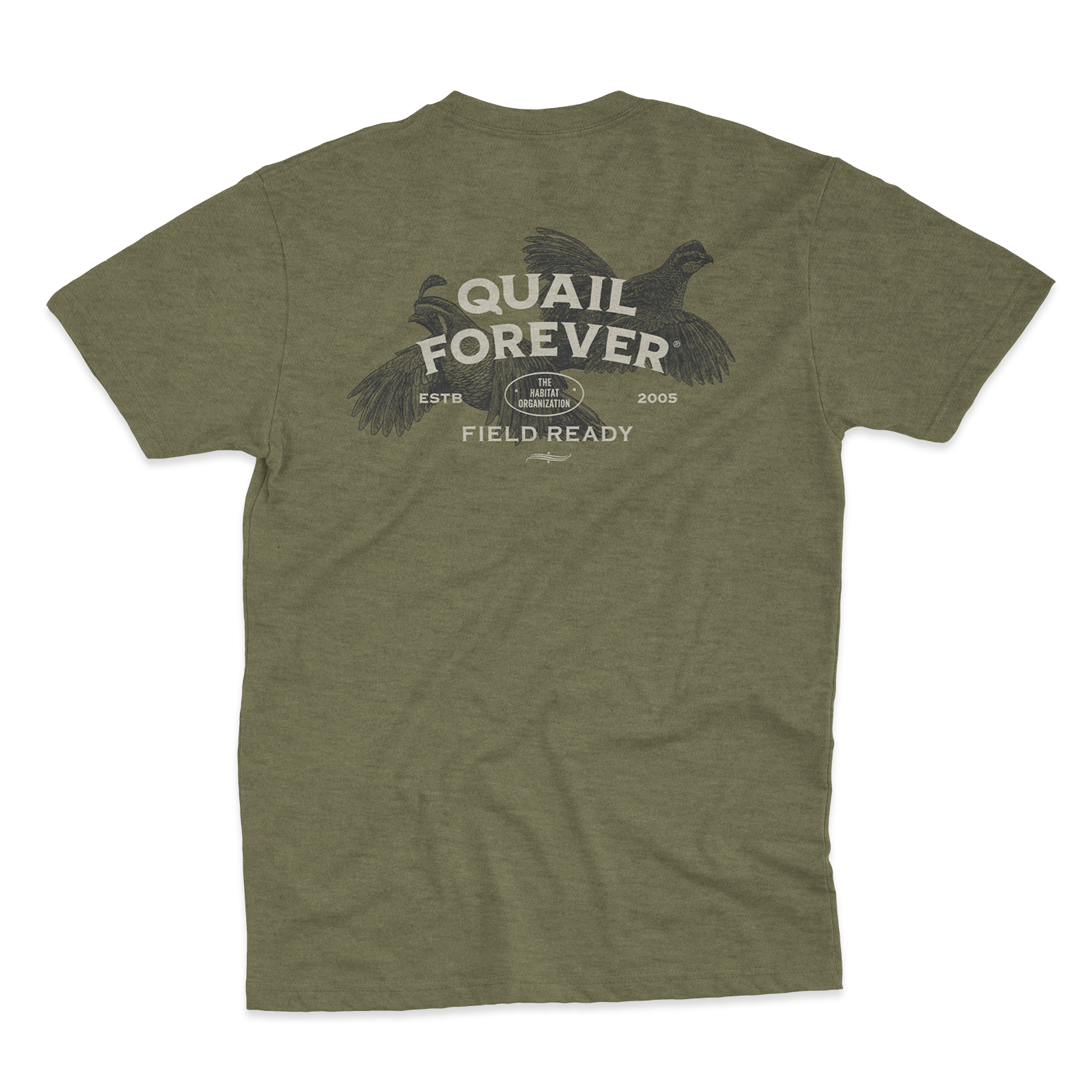 Men's GSA Outdoors Quail Forever Field Ready T-Shirt - GSA Outdoors