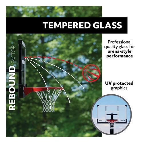 Lifetime 54” Tempered Glass In-Ground Pump Adjust Basketball Hoop - Primary Image