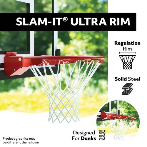 Lifetime 54” Tempered Glass In-Ground Pump Adjust Basketball Hoop - Primary Image