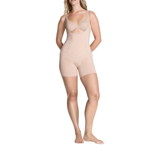 Women's Spanx Plus Size SPANXsculpt OnCore Open-Bust Mid-Thigh Bodysuit Shapewear - Primary Image