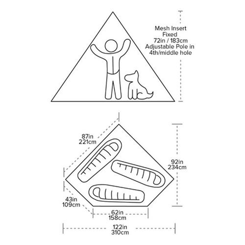 Big Agnes Gold Camp 3 Mesh Inner - Primary Image