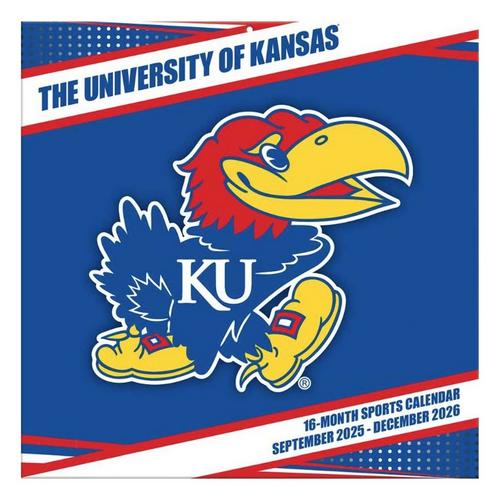 John F Turner and Co Kansas Jayhawks 2026 Wall Calendar - Primary Image