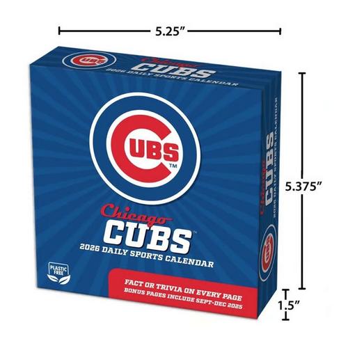 John F Turner and Co Chicago Cubs 2026 Desk Calendar - Primary Image