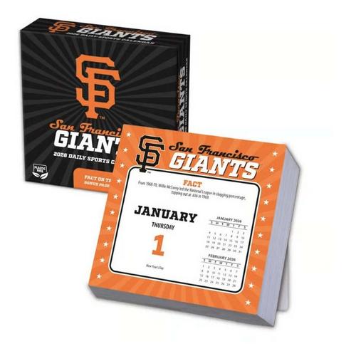 John F Turner and Co San Francisco Giants 2026 Desk Calendar - Primary Image