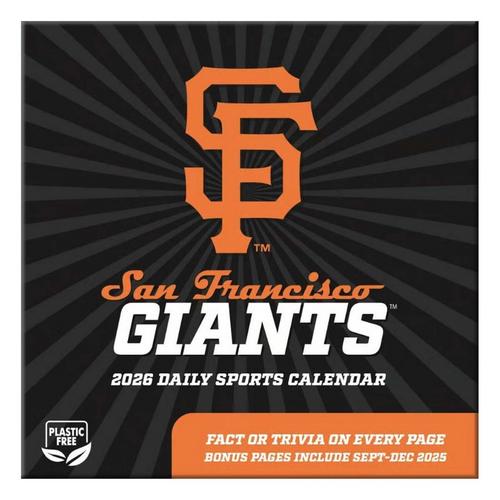 John F Turner and Co San Francisco Giants 2026 Desk Calendar - Primary Image