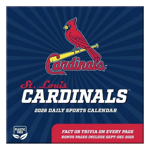 John F Turner and Co St. Louis Cardinals 2026 Desk Calendar - Primary Image