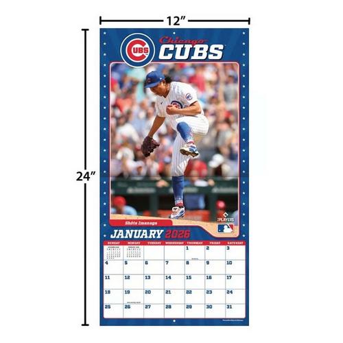 John F Turner and Co Chicago Cubs 2026 Wall Calendar - Primary Image
