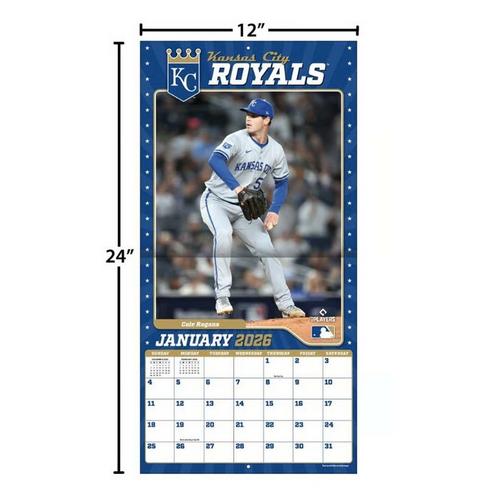 John F Turner and Co Kansas City Royals 2026 Wall Calendar - Primary Image