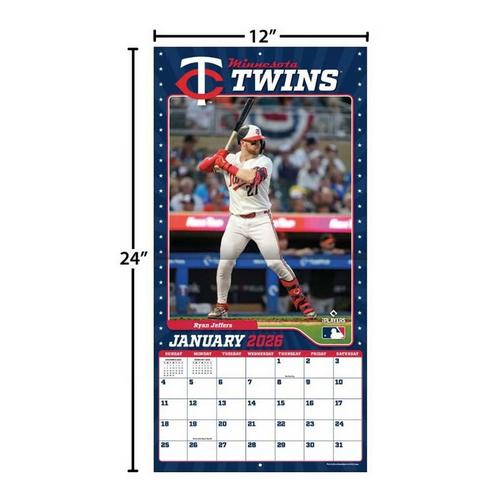 John F Turner and Co Minnesota Twins 2026 Wall Calendar - Primary Image