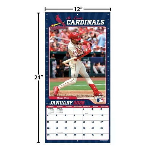 John F Turner and Co St. Louis Cardinals  2026 Wall Calendar - Primary Image