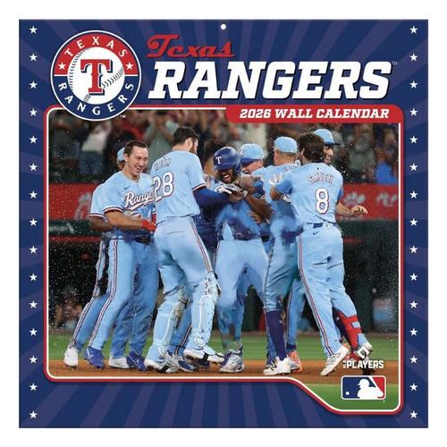 John F Turner and Co Texas Rangers 2026 Wall Calendar - Primary Image