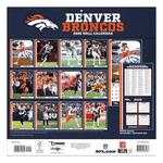 John F Turner and Co Denver Broncos 2026 Wall Calendar - Thumbnail 2 of 3