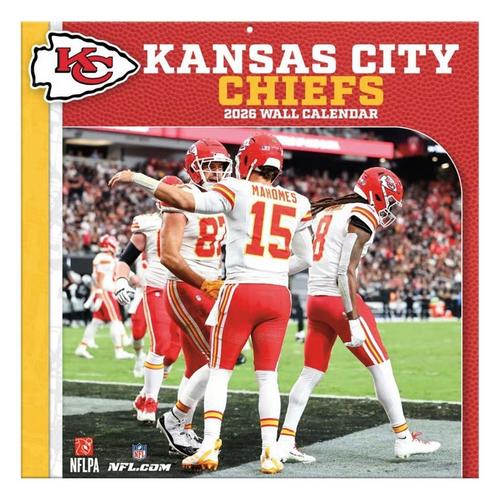 John F Turner and Co Kansas City Chiefs 2026 Wall Calendar - Primary Image