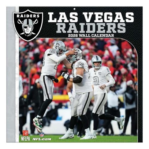 John F Turner and Co Las Vegas Raiders 2026 Wall Calendar - Primary Image
