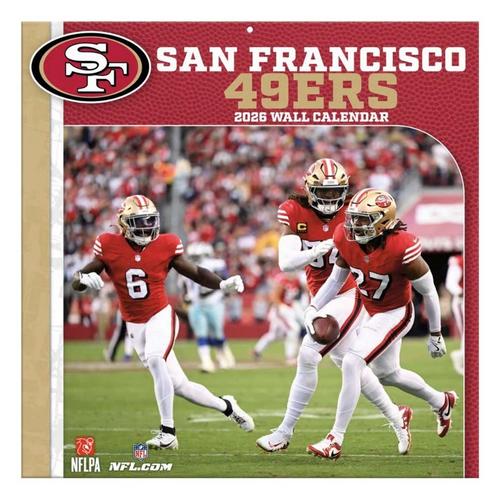 John F Turner and Co San Francisco 49ers 2026 Wall Calendar - Primary Image