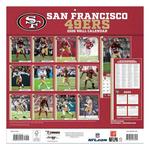 John F Turner and Co San Francisco 49ers 2026 Wall Calendar - Thumbnail 2 of 3