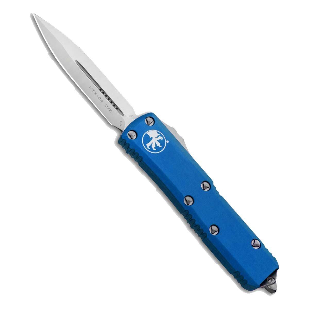 Microtech 232-4 UTX-85 Satin Double Edge OTF Automatic Knife - Microtech