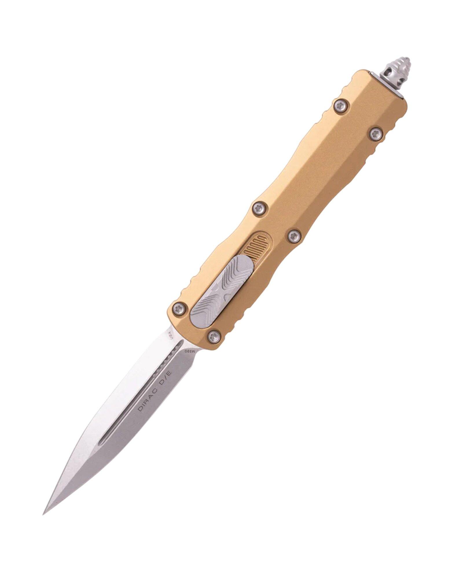 Microtech 225-10 Dirac Stonewashed D/E OTF Automatic Knife - Microtech