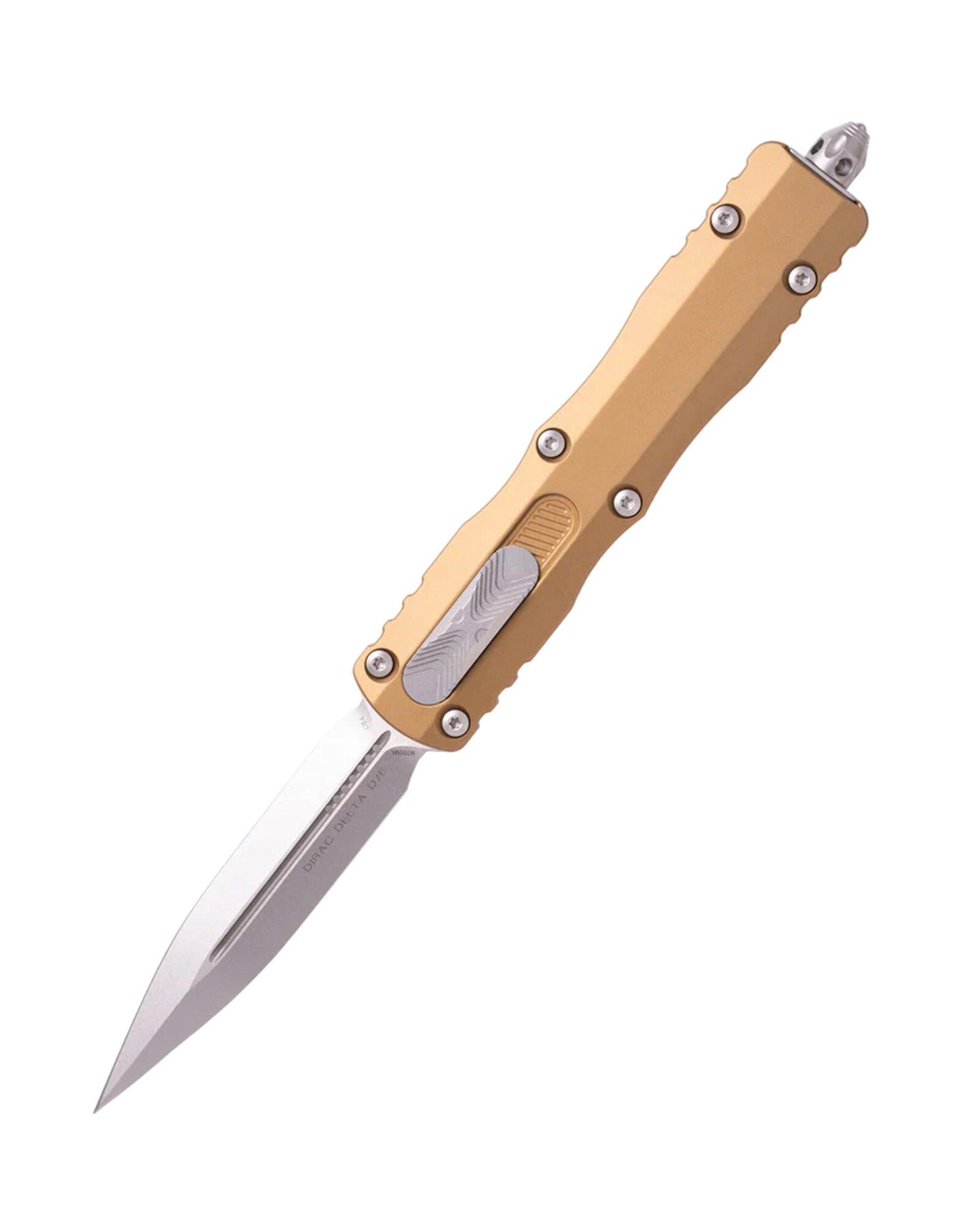 Microtech 227-10 Dirac Delta Stonewash Double Edge OTF Automatic Knife - Microtech