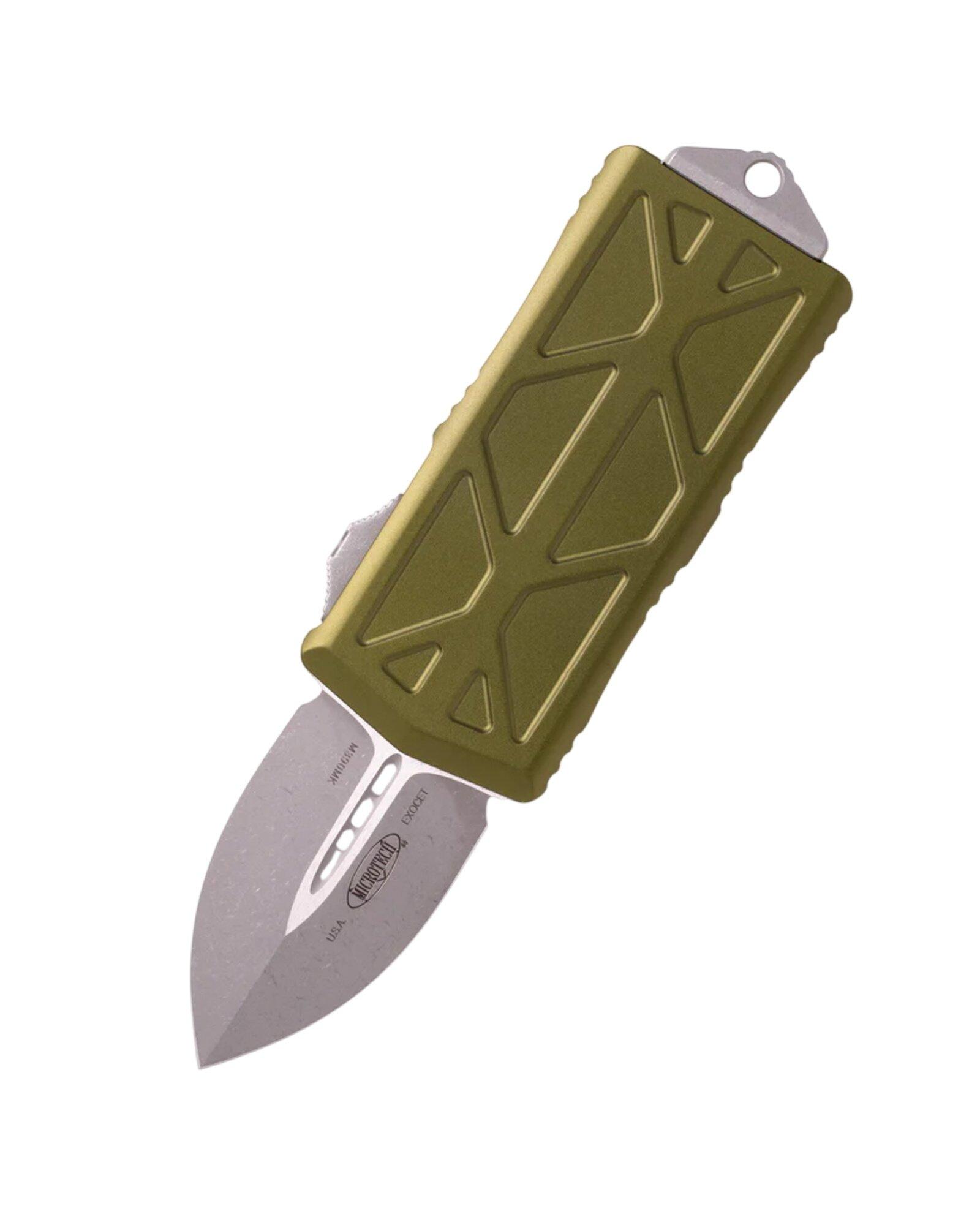 Microtech 157-10AP Exocet D/E Apocalyptic Money Clip OTF Automatic Knife - Microtech