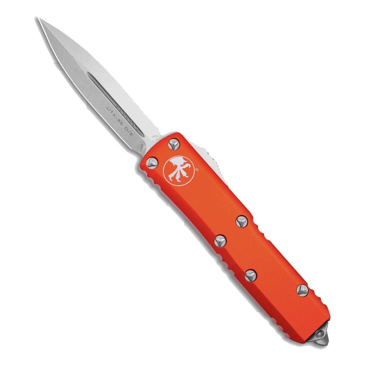 Microtech 232-10 Stonewash Double Edge OTF Automatic Knife - Microtech