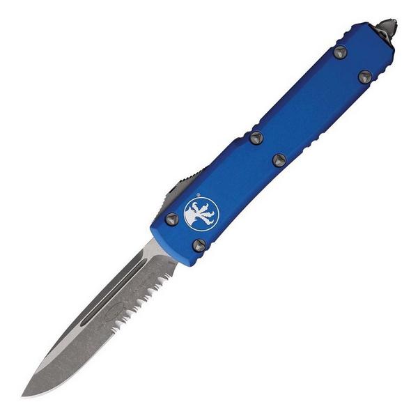 MICROTECH 121-11APBL Ultratech S/E Apocalyptic Blue Automatic Knife