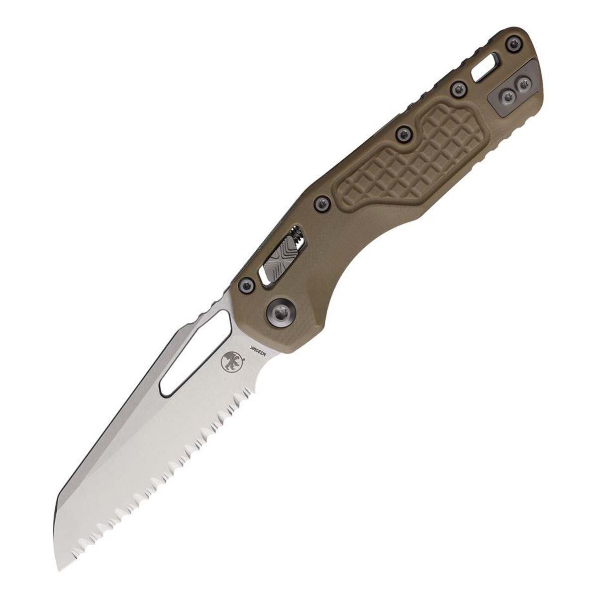 Microtech Standard Issue MSI 210-12FRGT Frag G10 Serrated Folding Knife - Microtech