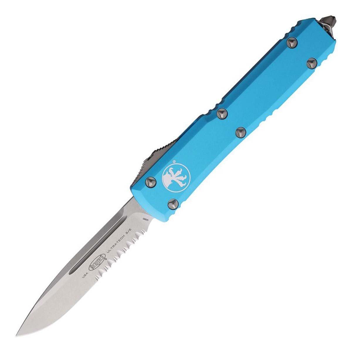 Microtech 121-11TQ Ultratech S/E Turquoise Automatic Knife - Microtech