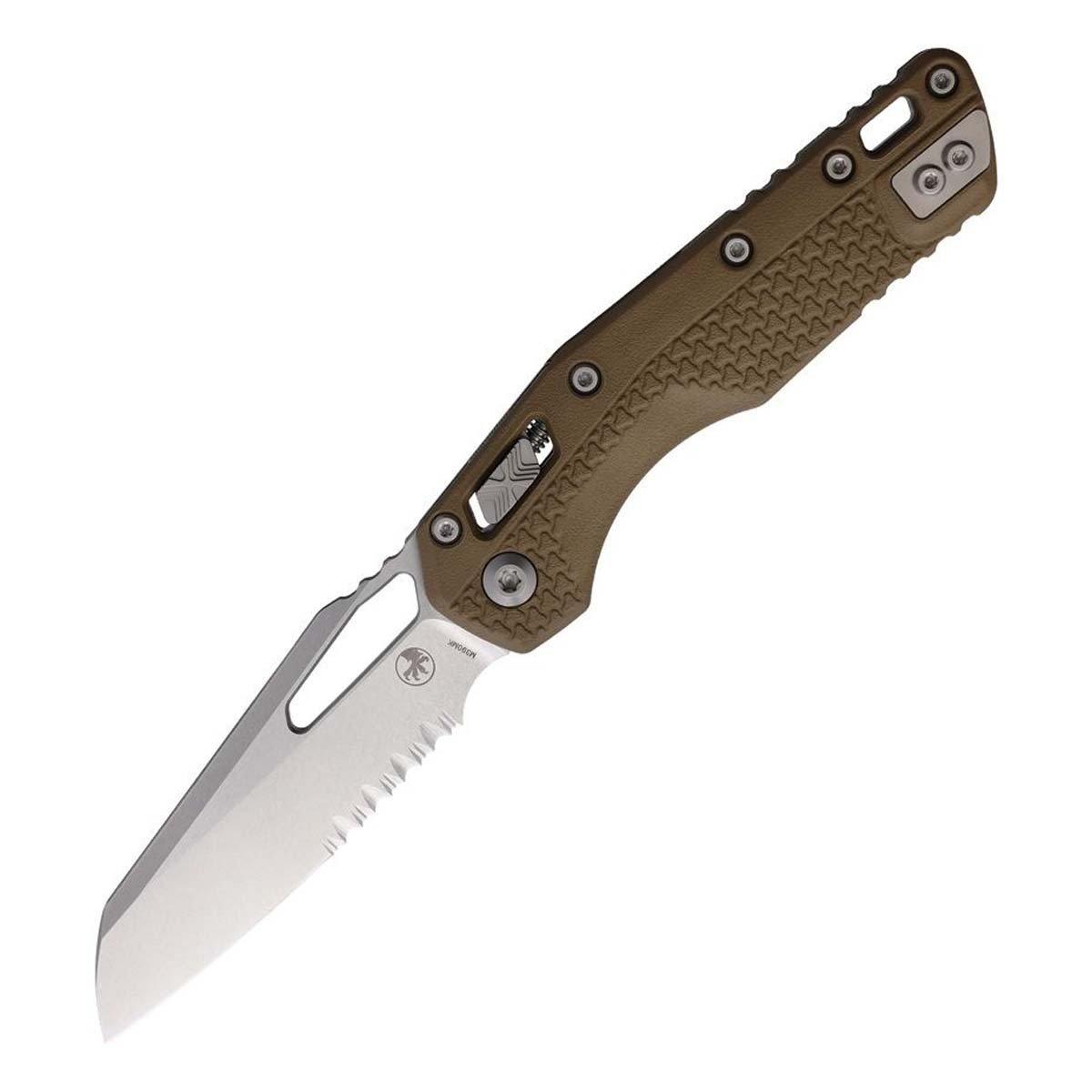 Microtech Standard Issue MSI 210T-11PM Stonewashed Serrated Folding Knife - Microtech