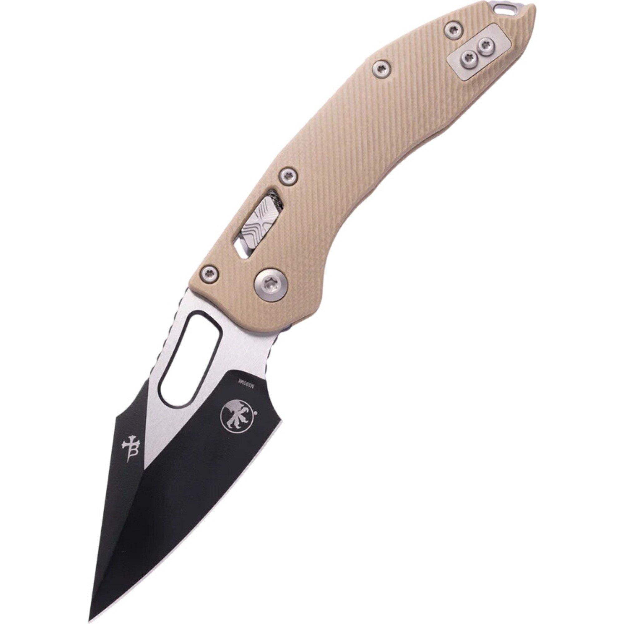 Microtech 169RL-1FLGT Stitch G10 Black Folding Knife - Microtech