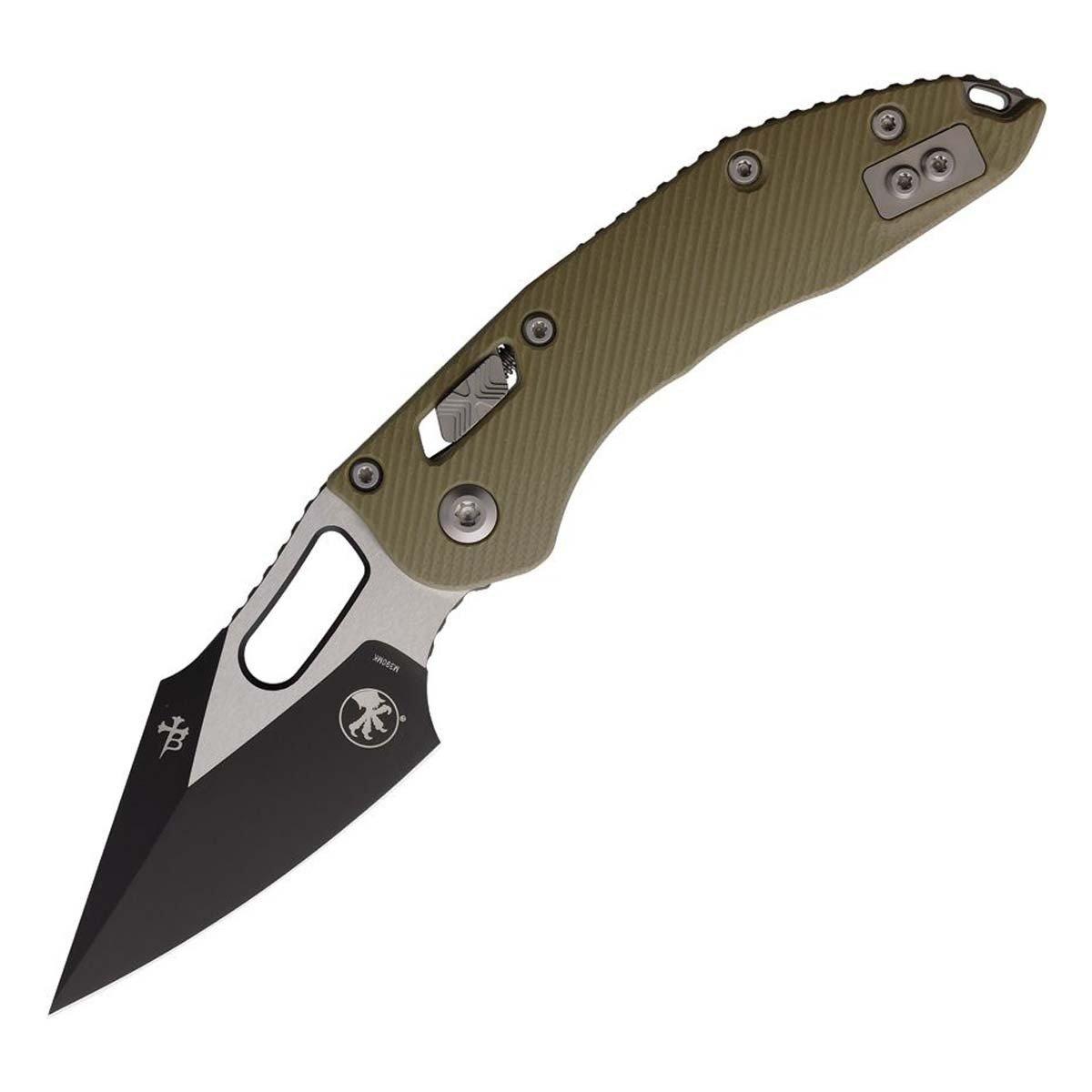 Microtech 169RL-1FLGT Stitch G10 Black Folding Knife - Microtech