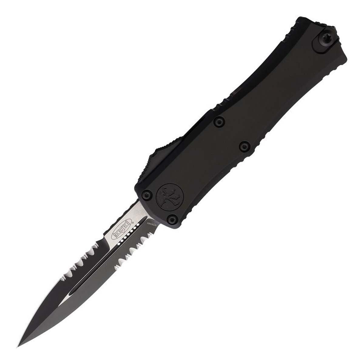 Microtech 1701M-2T Hera II Mini Tactical Partially Serrated Bayonet OTF Automatic Knife - Microtech