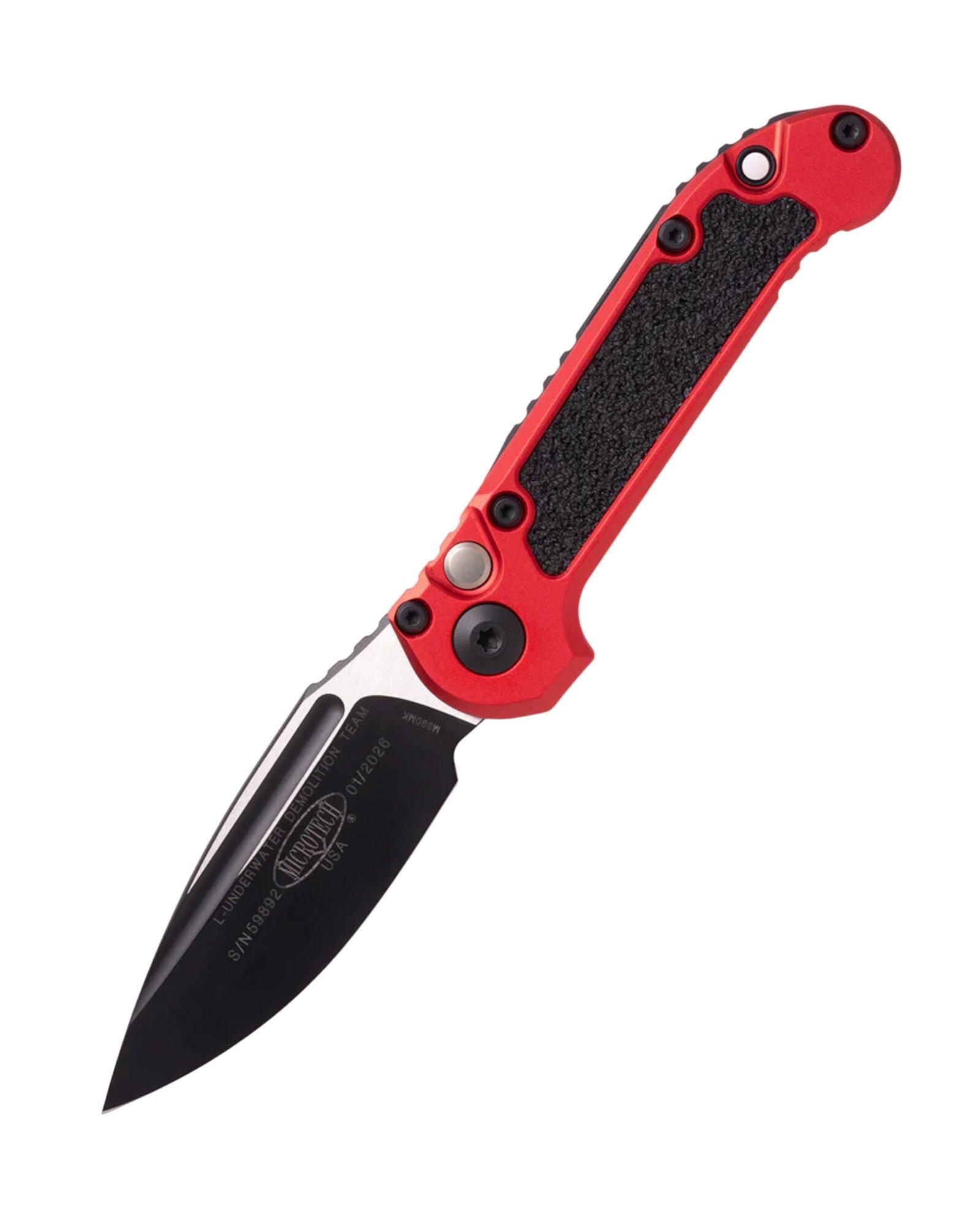 Microtech 1135-1 LUDT Gen III Two Tone Black Drop Point Folding Automatic Knife - Microtech
