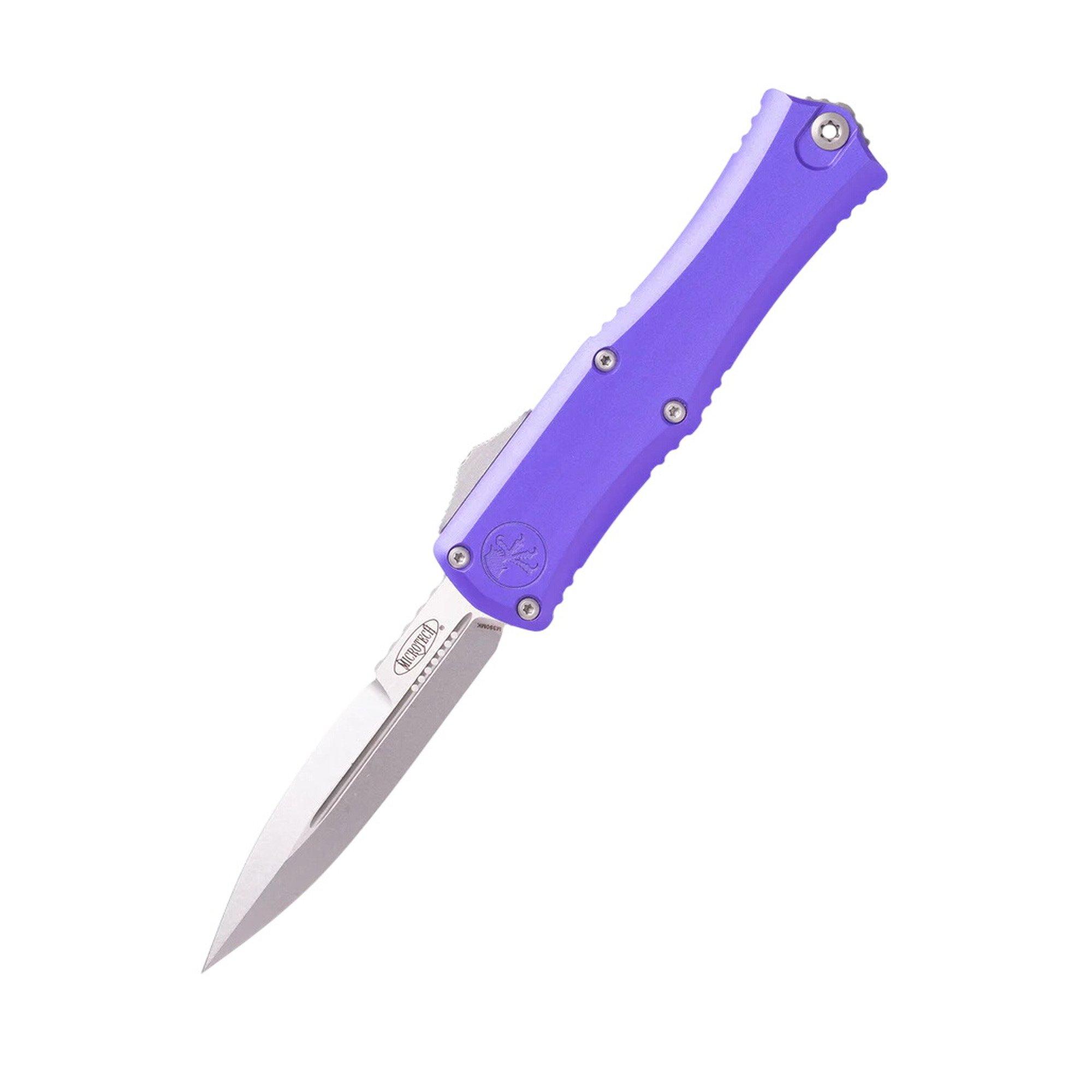 Microtech 1701M-10 Hera II Mini Bayonet Stonewashed OTF Automatic Knife - Microtech