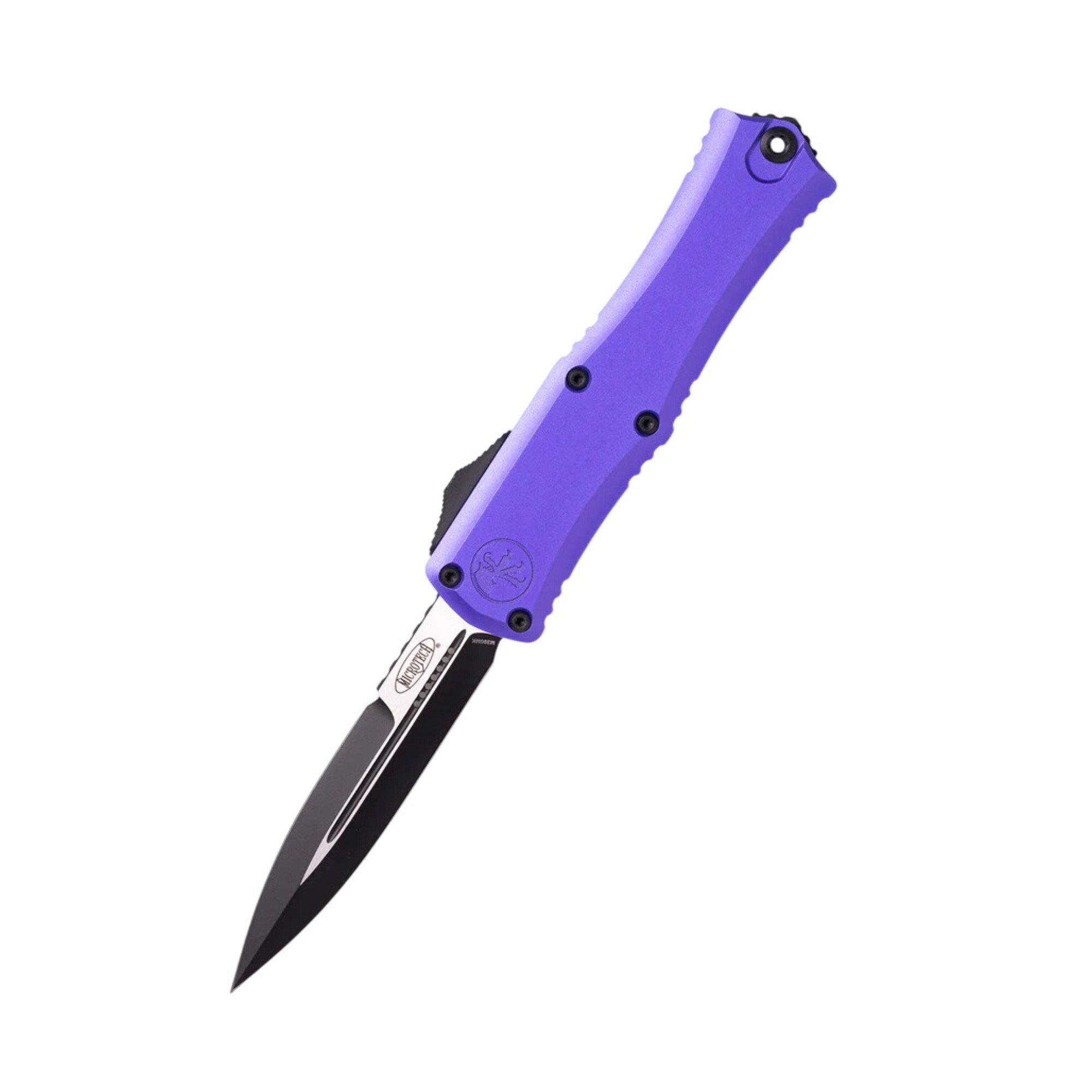 Microtech 1701M-1 Hera II Mini Bayonet Black Blade OTF Automatic Knife - Microtech